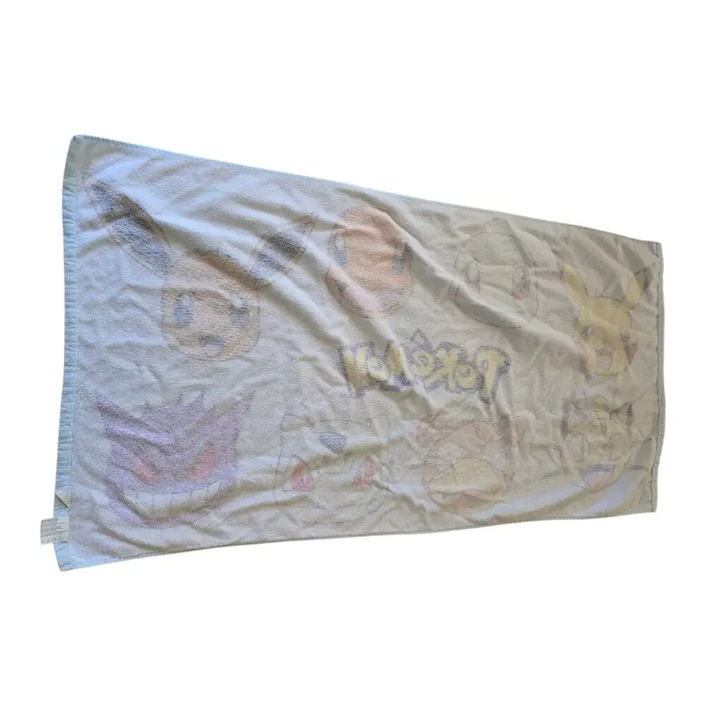 POKEMON Beach Bath Towel 52x27 Genuine Product Y2K